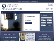 Tablet Screenshot of festivalaccommodation.co.za